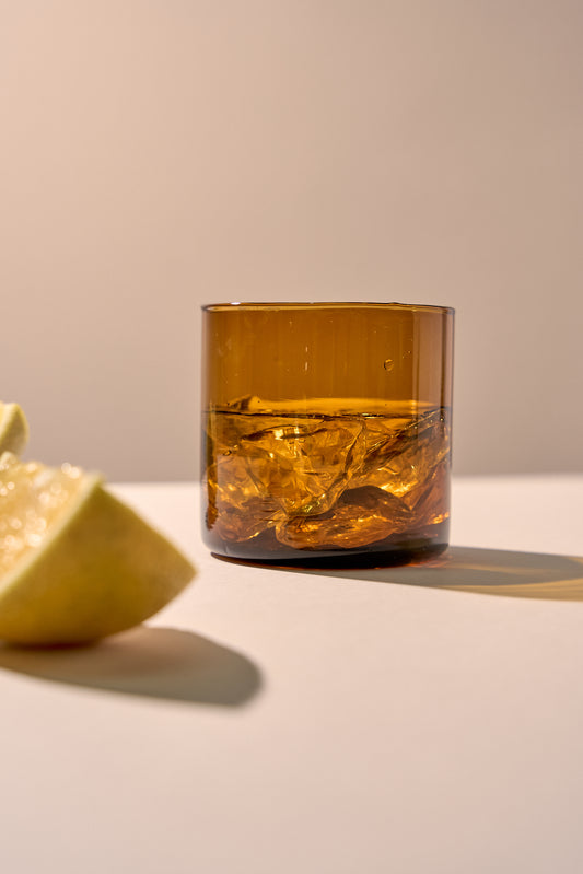 VASOS ORIGEN AMBAR x4